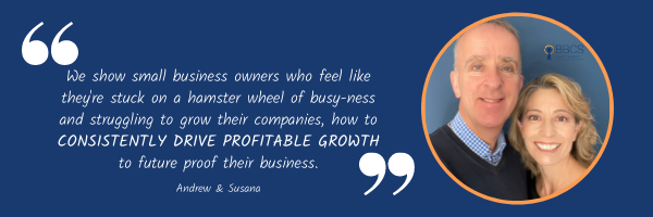 We show small business owners who feel like theyre stuck on a hamster wheel of busy-ness and struggling to grow their companies, how to CONSISTENTLY 